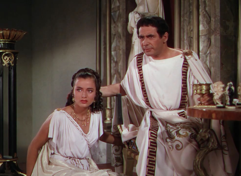 Marina Berti and Leo Genn in Quo Vadis (1951)