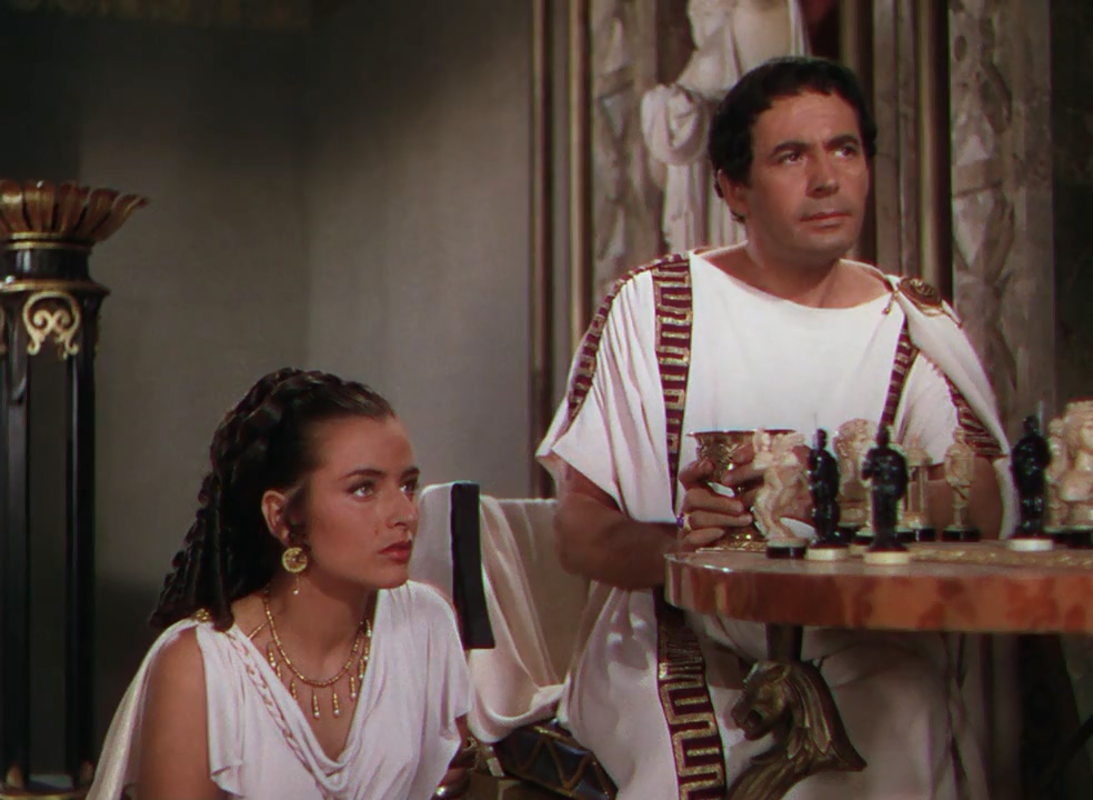 Marina Berti and Leo Genn in Quo Vadis (1951)