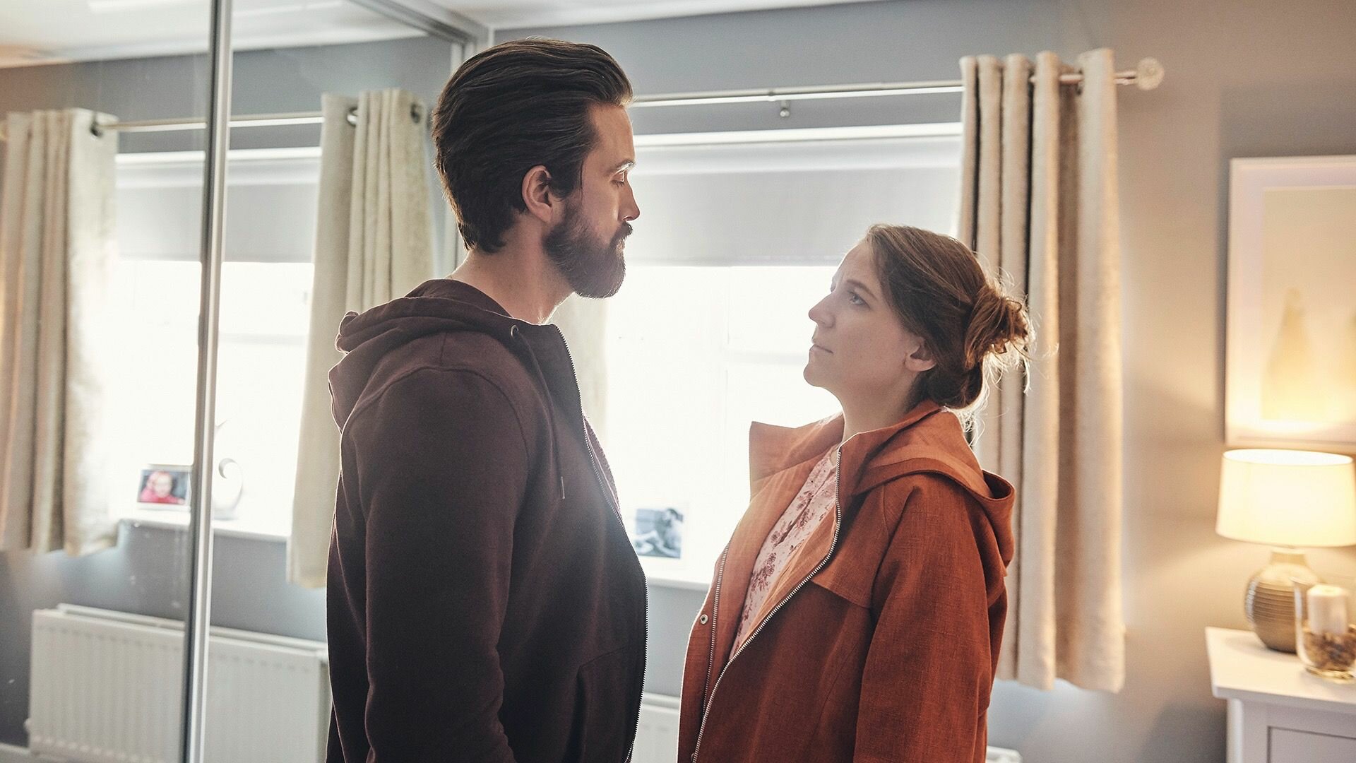 Emmett J Scanlan and Gemma Whelan in The Tower (2021)