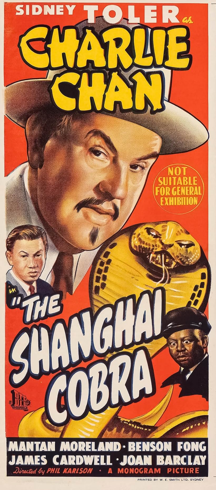 Benson Fong, Mantan Moreland, and Sidney Toler in The Shanghai Cobra (1945)