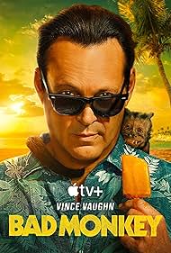 Vince Vaughn and Crystal the Monkey in Bad Monkey (2024)