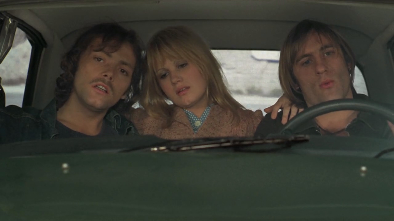 Gérard Depardieu, Patrick Dewaere, and Miou-Miou in Going Places (1974)