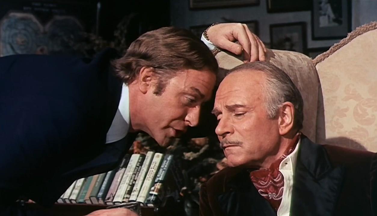 Laurence Olivier and Michael Caine in Sleuth (1972)