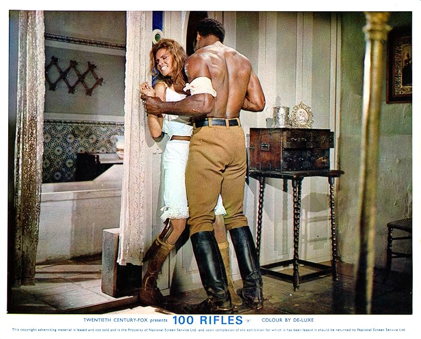 Raquel Welch and Jim Brown in 100 Rifles (1969)