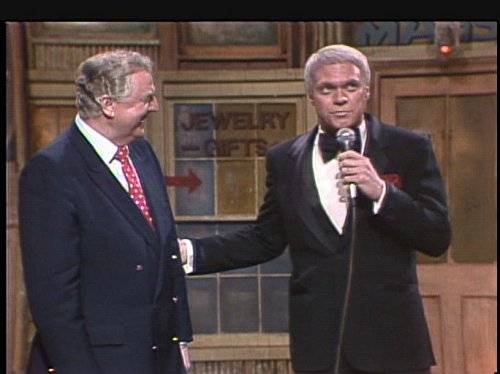 Don Pardo and Joe Piscopo in Saturday Night Live (1975)