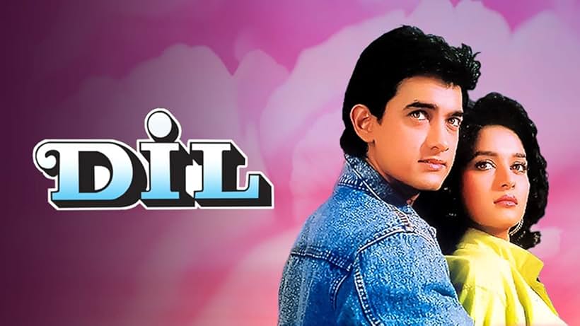 Madhuri Dixit and Aamir Khan in Dil (1990)