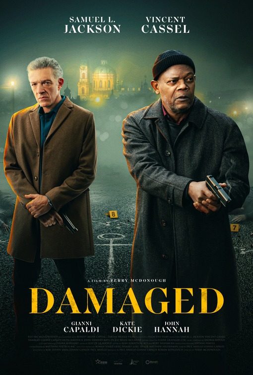 Samuel L. Jackson and Vincent Cassel in Damaged (2024)