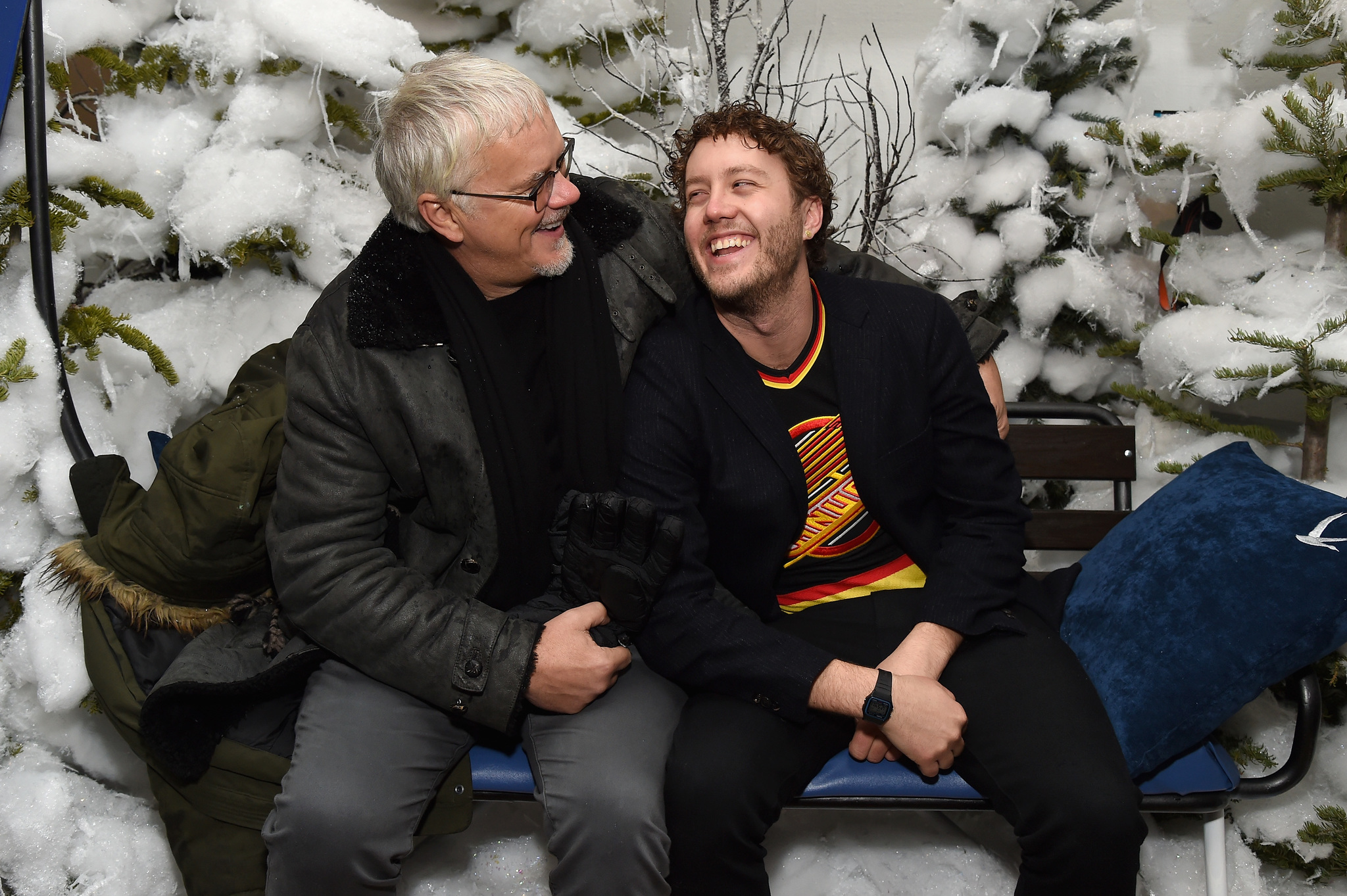 Tim Robbins and Jack Henry Robbins at an event for Juliet, Naked (2018)