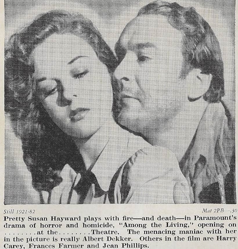 Susan Hayward and Albert Dekker in Among the Living (1941)