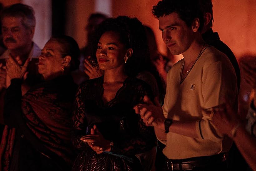 Tahirah Sharif and Jack Rowan in A Town Called Malice (2023)