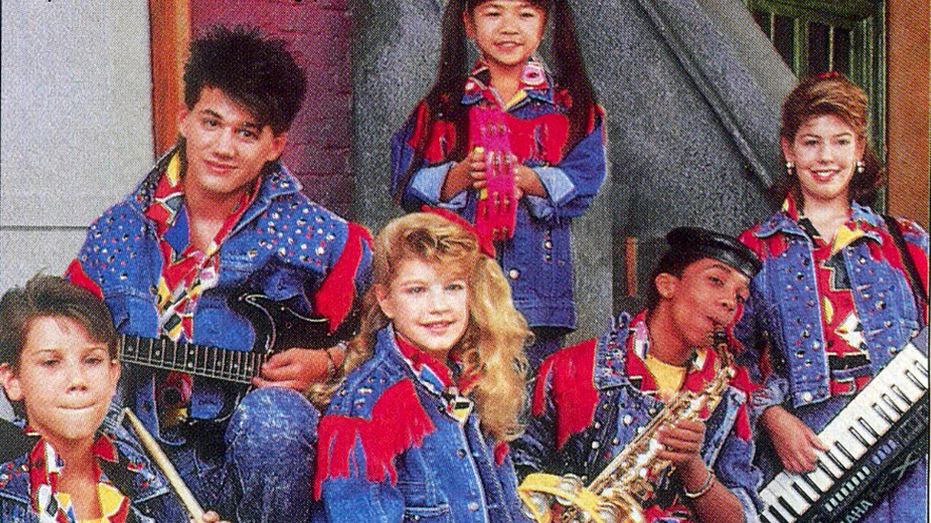 Fergie, Ryan Lambert, Connie Lew, Rahsaan Patterson, Renee Sandstrom, and Richard Shoff in Kids Incorporated (1984)