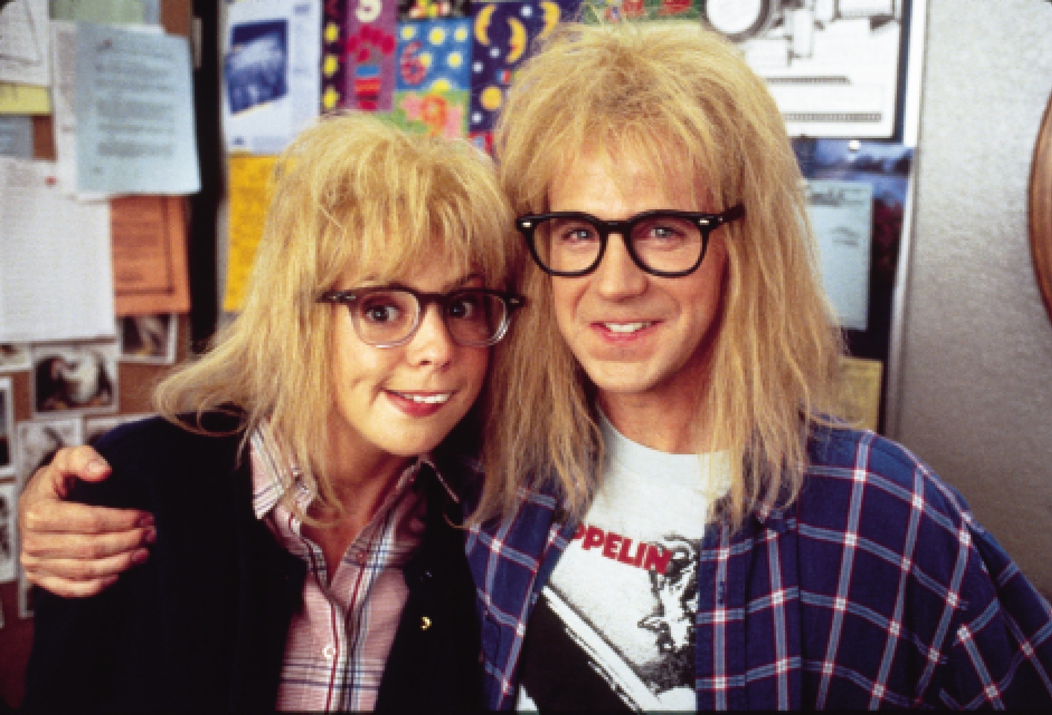 Dana Carvey and Olivia d'Abo in Wayne's World 2 (1993)