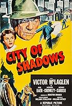 Kathleen Crowley and Victor McLaglen in City of Shadows (1955)