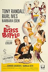 Barbara Eden, Kamala Devi, Burl Ives, and Tony Randall in The Brass Bottle (1964)