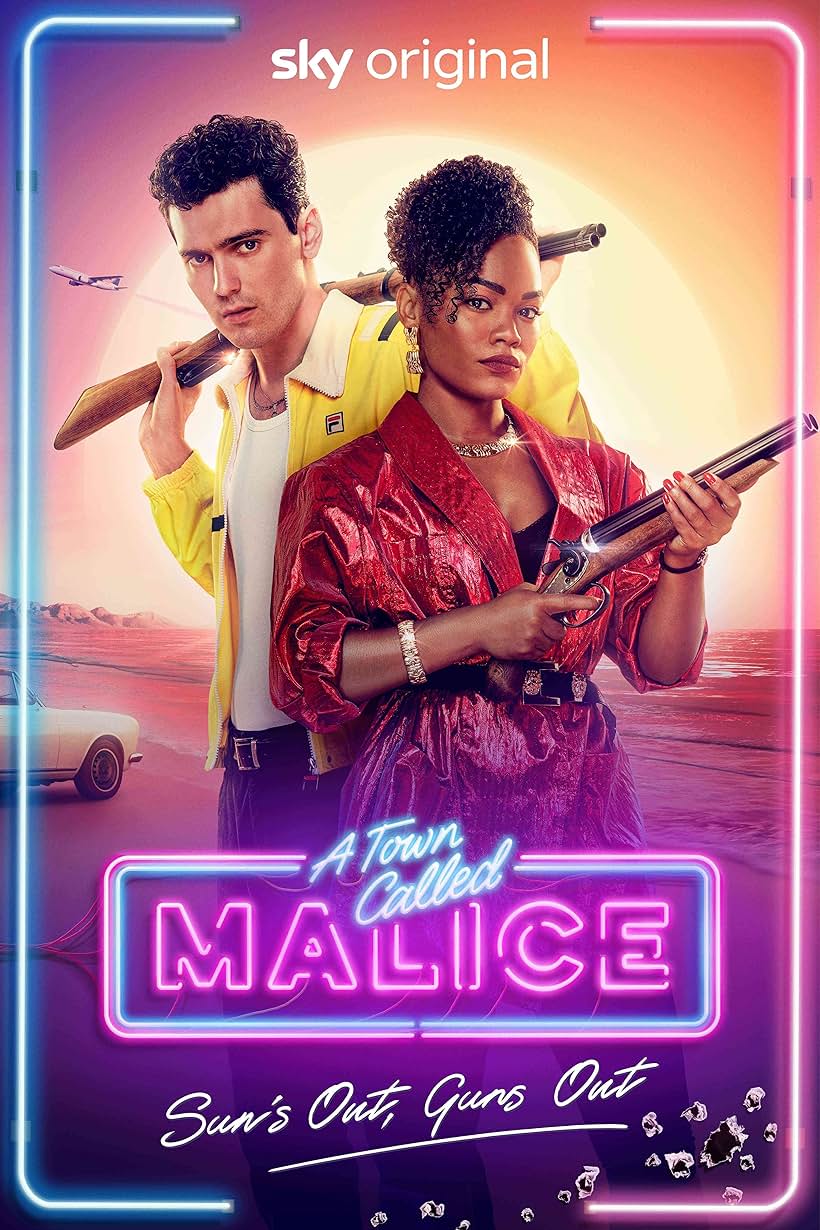 Tahirah Sharif and Jack Rowan in A Town Called Malice (2023)