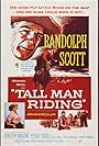 Randolph Scott and Dorothy Malone in Tall Man Riding (1955)