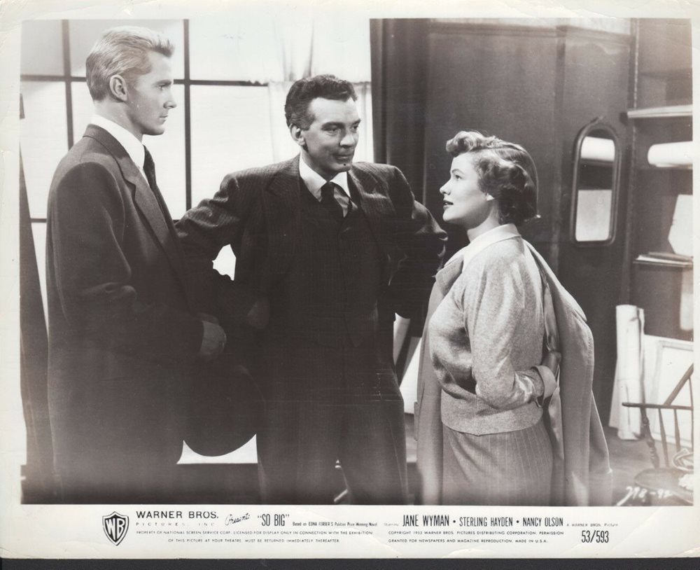 Steve Forrest, Walter Coy, and Nancy Olson in So Big (1953)