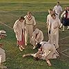 Keeley Hawes, Yorgos Karamihos, Daniel Lapaine, Alexis Georgoulis, Josh O'Connor, and Callum Woodhouse in The Durrells (2016)