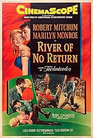 Robert Mitchum and Marilyn Monroe in River of No Return (1954)