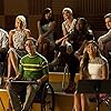 Naya Rivera, Mark Salling, Dianna Agron, Kevin McHale, Jenna Ushkowitz, Amber Riley, Chord Overstreet, and Heather Elizabeth Morris in Glee (2009)