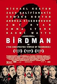 Edward Norton, Zach Galifianakis, Amy Ryan, Naomi Watts, Emma Stone, and Andrea Riseborough in Birdman or (The Unexpected Virtue of Ignorance) (2014)