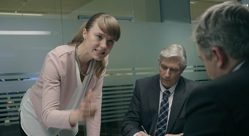 Morten Jørgensen, Poul Storm, and Amanda Collin in Banken: New Normal (2014)