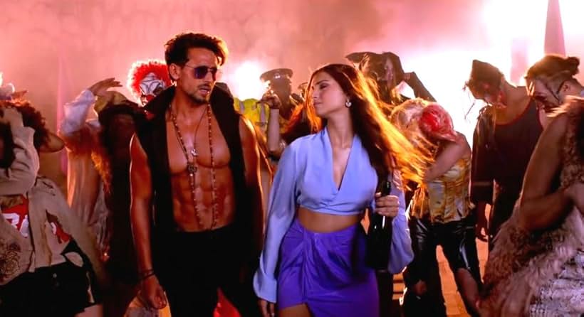 Tara Sutaria and Tiger Shroff in Heropanti 2 (2022)