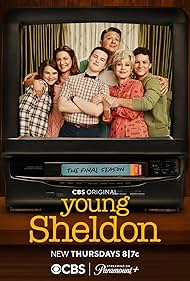 Annie Potts, Lance Barber, Zoe Perry, Raegan Revord, Montana Jordan, and Iain Armitage in Young Sheldon (2017)