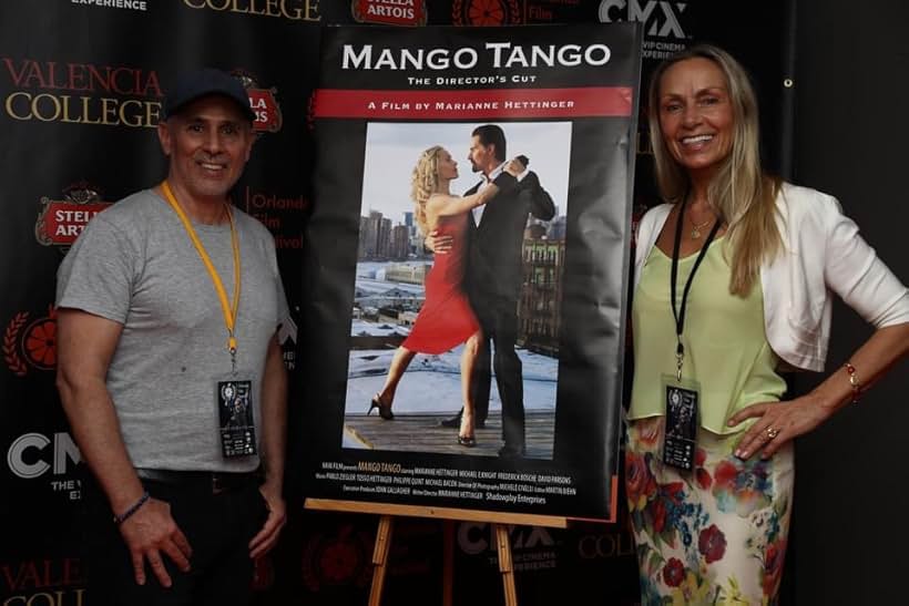 Marianne Hettinger and Vince Marciano at an event for Mango Tango: The Director's Cut (2022)