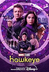 Aleks Paunovic, Piotr Adamczyk, Tony Dalton, Vera Farmiga, Jeremy Renner, Alaqua Cox, Carlos Navarro, Hailee Steinfeld, Fra Fee, and Florence Pugh in Hawkeye (2021)