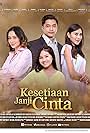 Laura Theux, Syahnaz Shadiqa, Kayla Kalaoun, and Adly Fayruz in Kesetiaan Janji Cinta (2023)