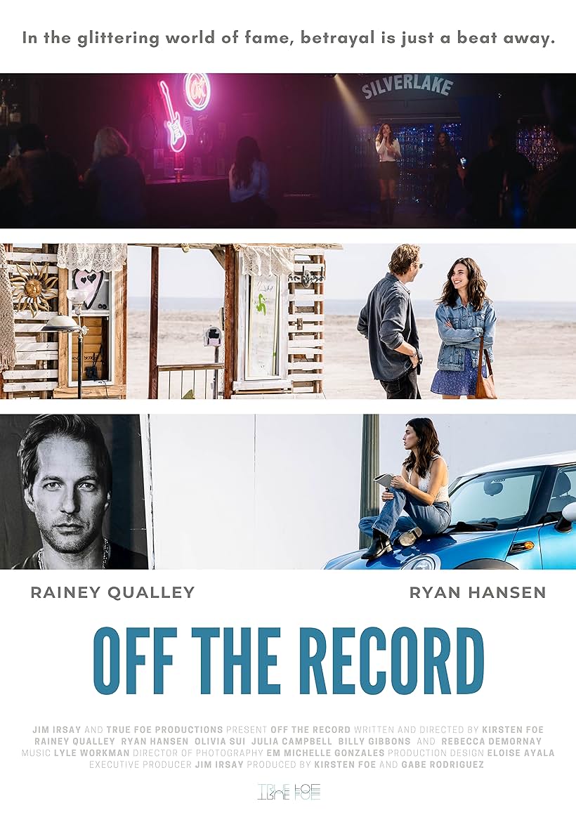 Ryan Hansen and Rainey Qualley in Off the Record (2025)