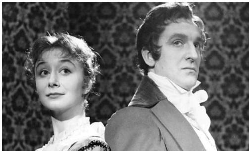 Alan Badel and Jane Downs in Pride and Prejudice (1958)