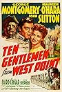 Maureen O'Hara, Laird Cregar, George Montgomery, and John Sutton in Ten Gentlemen from West Point (1942)