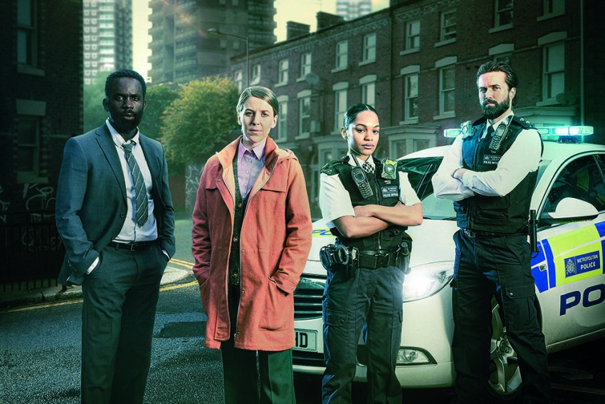 Jimmy Akingbola, Emmett J Scanlan, Gemma Whelan, and Tahirah Sharif in The Tower (2021)