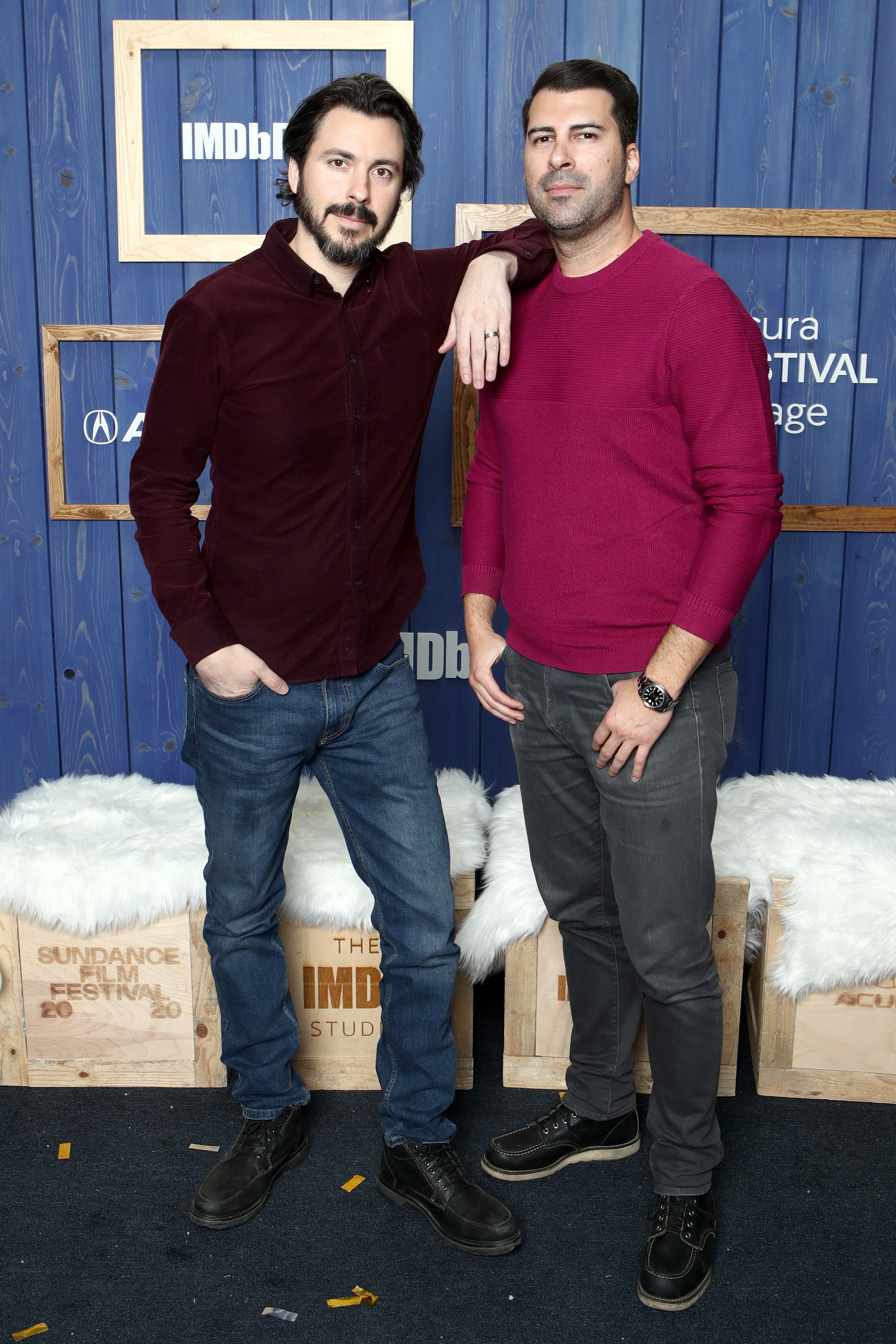 Brian Lazarte and James Lee Hernandez at an event for The IMDb Studio at Acura Festival Village (2020)