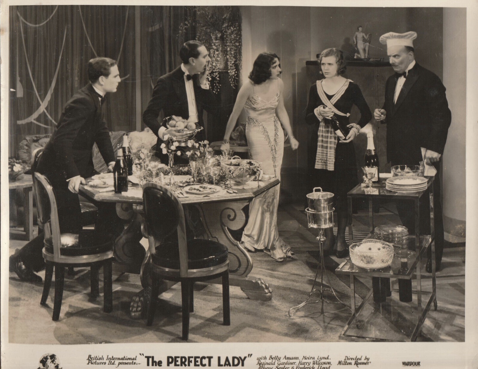 Betty Amann, Reginald Gardiner, Frederick Lloyd, Moira Lynd, and Henry Wilcoxon in The Perfect Lady (1931)