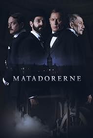 Mikael Birkkjær, Jesper Christensen, Nicolai Dahl Hamilton, and Martin Greis-Rosenthal in Matadorerne (2023)