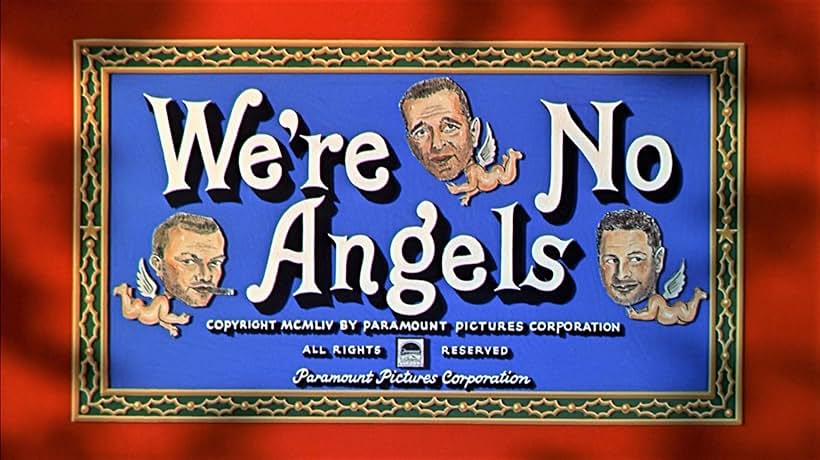 Humphrey Bogart, Peter Ustinov, and Aldo Ray in We're No Angels (1955)