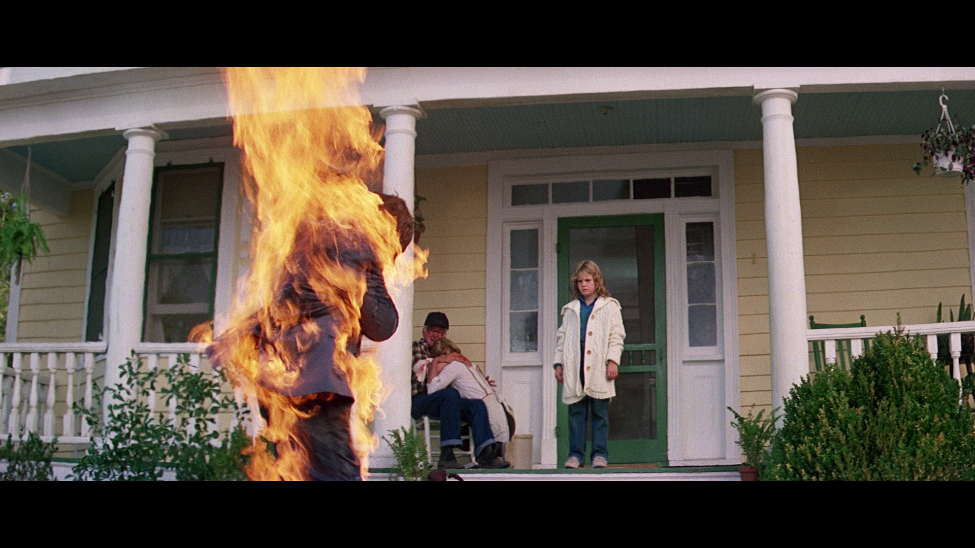 Drew Barrymore, Louise Fletcher, and Art Carney in Firestarter (1984)