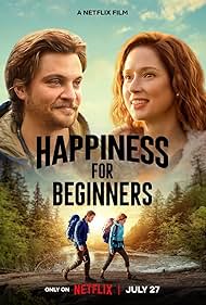 Luke Grimes and Ellie Kemper in Happiness for Beginners (2023)