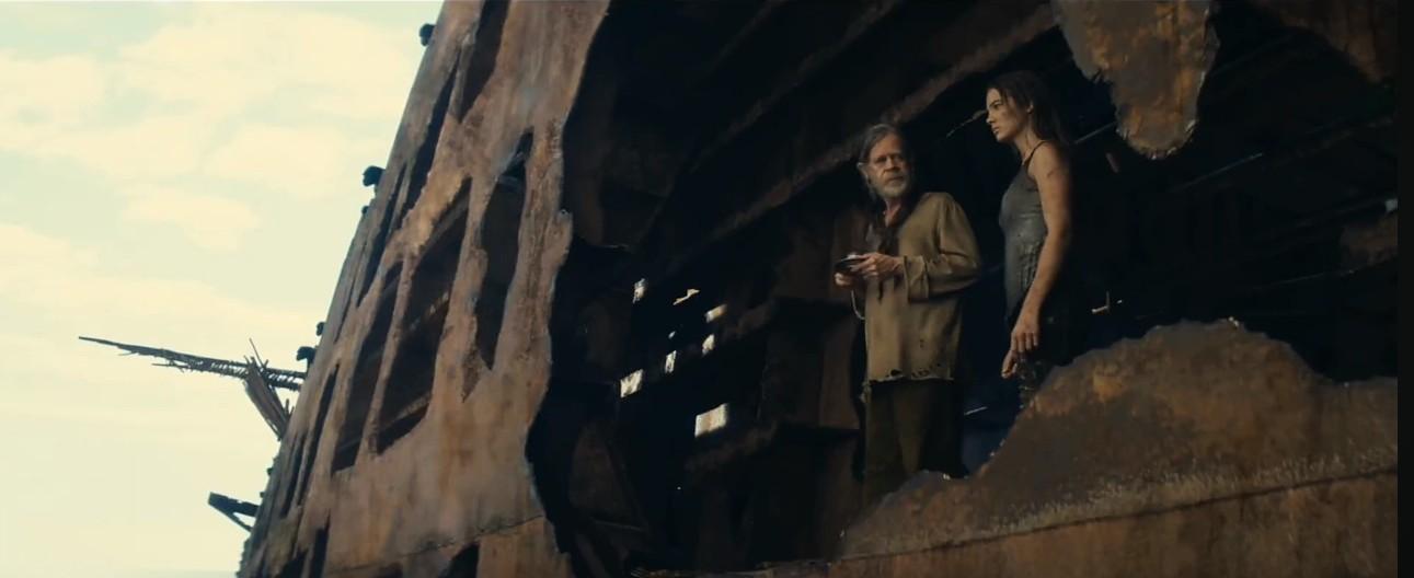 William H. Macy and Freya Allan in Kingdom of the Planet of the Apes (2024)