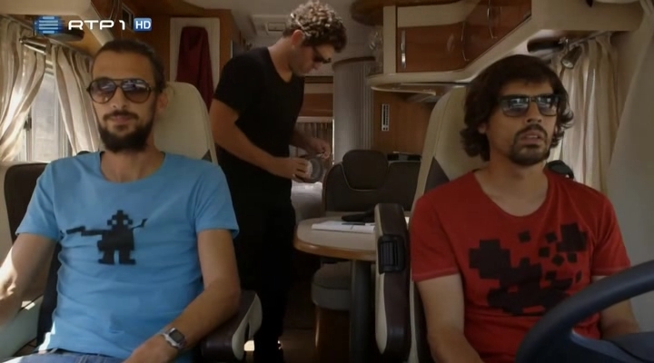 Nuno Lopes, Gonçalo Waddington, and Bruno Nogueira in Odisseia (2013)