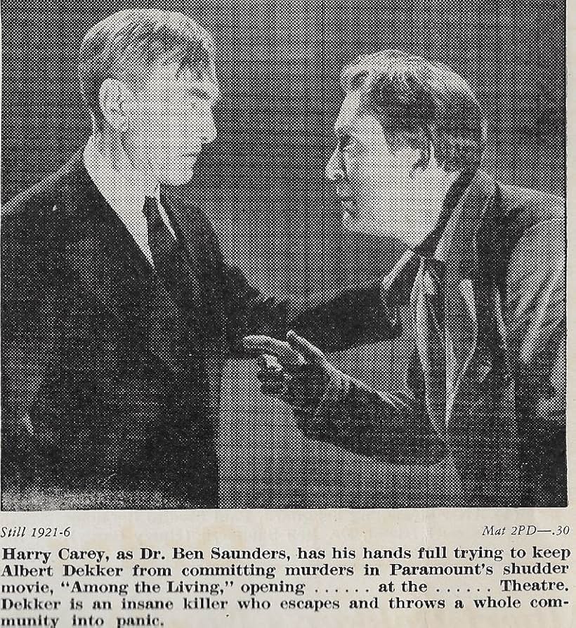 Harry Carey and Albert Dekker in Among the Living (1941)