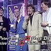 Simon Bates, Gary Davies, Janice Long, and Peter Powell in Top of the Pops (1964)