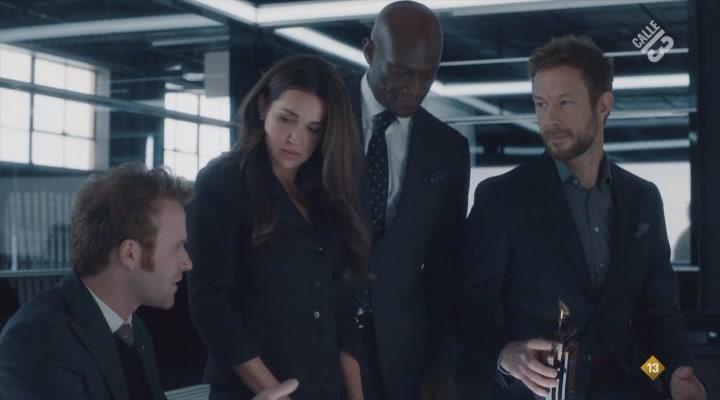 Kris Holden-Ried, Peter Mensah, Mark Rendall, and Tamara Duarte in Departure (2019)