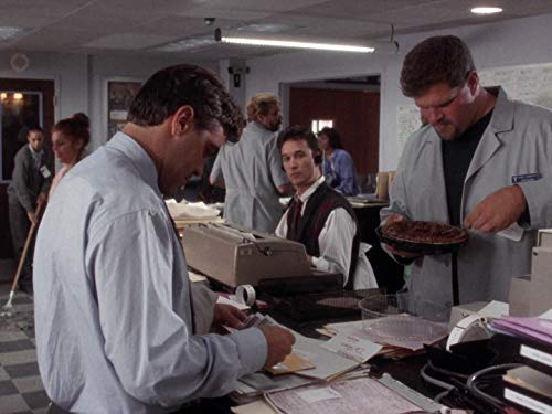 George Clooney, Noah Wyle, and Abraham Benrubi in ER (1994)