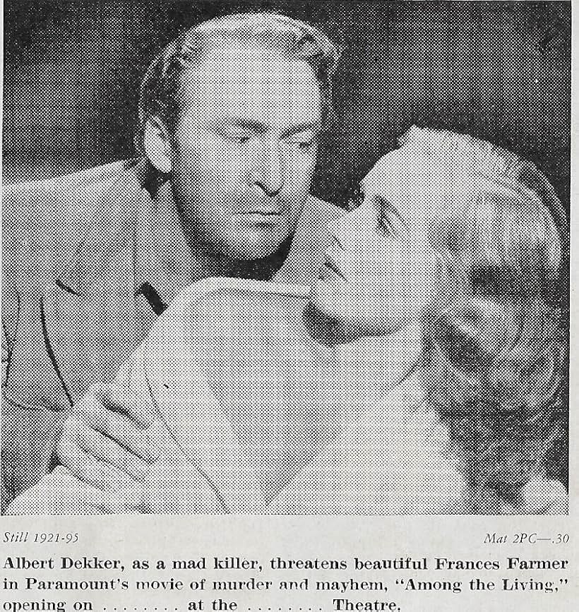 Frances Farmer and Albert Dekker in Among the Living (1941)