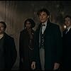 Dan Fogler, Eddie Redmayne, Jessica Williams, and Callum Turner in Fantastic Beasts: The Secrets of Dumbledore (2022)