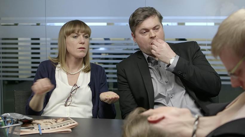 Morten Jørgensen and Maria Rich in Banken: New Normal (2014)